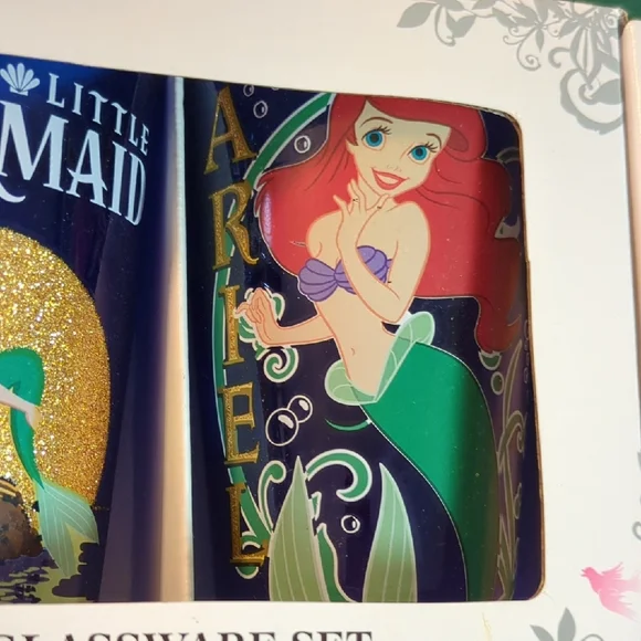 Disney The Little Mermaid Glassware Set Of Two 16 Oz Glasses - Picture 4 of 5
